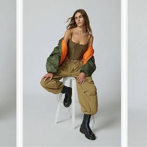 UO nylon baggy balloon pants